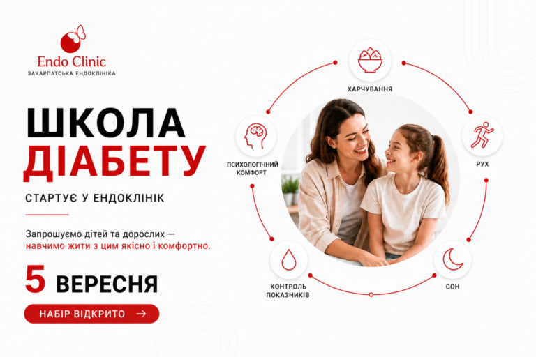 Школа діабету для дітей і дорослих стартує у Endo Clinic